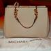 Michael Kors Bags | Brand New Michael Kors Cynthia Med Leather Satchel | Color: Gold/Pink | Size: Os