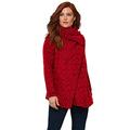 Joe Browns Women's Wrap Around Aztec Inspired Jacket, Red, 10