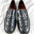 Gucci Shoes | Gucci Men's Black Loafers Horsebit Shoes Size Marked As 9 D 9.5us Made In Italy | Color: Black | Size: 9.5