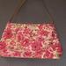 Kate Spade Bags | Kate Spade Flowered Linen Handbag | Color: Pink/Tan | Size: 13” X 8” X 3”