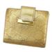 Gucci Bags | Gucci Wallet Purse Folding Wallet Guccissima Woman Unisex Authentic Used L1448 | Color: Cream/Gold | Size: Width: About 10.5 Cm