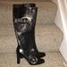 Nine West Shoes | 9west Boutique Real Leather Knee Hi Boots | Color: Black | Size: 8