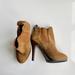 Jessica Simpson Shoes | Jessica Simpson Brown Suede Platform Ankle Booties Size 6.5 | Color: Tan | Size: 6.5