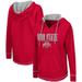 Women's Colosseum Scarlet Ohio State Buckeyes Tunic Pullover Hoodie