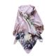 Westlook's Women's Premium Cotton Square Scarf Large Hand Painted Cotton Scarf Fashion Accessory 120x120 cm (PINK)