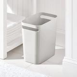 mDesign Plastic Slim Large Trash Can Wastebasket Plastic in Gray | 10 H x 5 W x 10.75 D in | Wayfair 1651MDBA