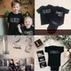 T-shirt assressentipour la famille des enfants chemise de frère et de bébé costume de batterie de