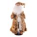 Vickerman 677445 - 28" Mocha Velvet Santa Doll with Stand (KV210928) Christmas Figurine Decorations