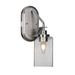 Longshore Tides Odyssey 1-Light Wall Sconce Glass/Metal in Gray | 13.5 H x 4 W x 8 D in | Wayfair B069AEE380B7466A995EAA5F2120B586