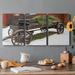 Latitude Run® Country Store Wagon- Premium Gallery Wrapped Canvas - Ready To Hang Canvas, in Black/Blue/Green | 12 H x 24 W x 1 D in | Wayfair