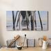 Rosecliff Heights Under The Pier- Premium Gallery Wrapped Canvas - Ready To Hang Canvas, in Black/Blue/Green | 60 H x 120 W x 1 D in | Wayfair