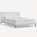AllModern Rand Velvet Bed Upholstered/Metal in Brown | 37 H x 60 W x 83 D in | Wayfair BC8600125F0F448C9FBD7A2914720CF4