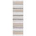 Brown 30 x 0.02 in Area Rug - Foundry Select Jonesville Striped Handmade Flatweave Khaki Area Rug Recycled P.E.T. | 30 W x 0.02 D in | Wayfair