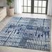 Blue 63.6 x 0.4 in Area Rug - Williston Forge Abani Labastide CAS290A Contemporary Geometric Navy Area Rug Polypropylene | 63.6 W x 0.4 D in | Wayfair