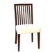 Rosalind Wheeler Fig Slat Back Side Chair Wood/Upholstered in Brown | 36 H x 19 W x 19 D in | Wayfair 8DAD30EE93DD4E5FB00B3B920871D994