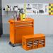 WFX Utility™ 8-Drawer Rolling Tool Chest, Storage Cabinet, Removable Portable Top Box w/ Lock in Orange | 42.9 H x 24.4 W x 13 D in | Wayfair