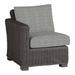 Summer Classics Rustic Woven Sectional Left Wicker/Rattan in Gray | 32 H x 29 W x 37.5 D in | Outdoor Furniture | Wayfair 376331+C056H4325N