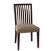 Rosalind Wheeler Fig Slat Back Side Chair Wood/Upholstered in Green/Brown | 36 H x 19 W x 19 D in | Wayfair F8D9ACFF84034CD290D9AC6417E0BF13