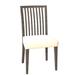 Rosalind Wheeler Fig Slat Back Side Chair Wood/Upholstered in Black | 36 H x 19 W x 19 D in | Wayfair 2C60F3CDCECA467A98DB2FDA24124F73