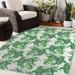 Green/White 48 x 0.08 in Area Rug - Lark Manor™ Anthonyson SPOTTED LAUREL DARK GREEN Outdoor Rug By Becky Bailey Polyester | Wayfair