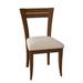 Red Barrel Studio® Claverley Ladder Back Side Chair Wood/Upholstered in Brown | 34 H x 20 W x 21 D in | Wayfair 2E415C1BCE054D32B1FB005B2736325E