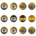 Green Bay Packers Holiday Ball Ornaments 12-Pack