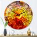 Designart 'Return of Stained Glass' Modern Wood Wall Clock