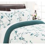 Chanasya Elegant Floral Print Ultra Soft Duvet Cover Set