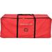 Fraser Hill Farm 3-Wheel Rolling Storage Bag for Christmas Trees Up To 9 Feet, Red