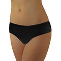 Underworks 20-Pack Womens Disposable 100% Cotton Underwear - for Travel- Hospital Stays- Emergencies - black - Large