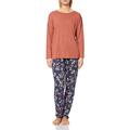 Huber Women's hautnah Night Selection 1 Pajama Set, Copper Tan, UK 12