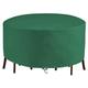Garden Furniture Cover,Dia 260cm x H 95cm(102x37in)Round Outdoor Table Cover,Waterproof,Windproof,Anti-UV,Heavy Duty Rip Proof 420D Oxford Fabric Patio Rattan Furniture Covers,for Seater Set,Green