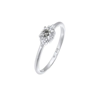 Elli DIAMONDS Diamant Salt Pepper (0.11 ct.) Topas 925 Silber 52 Damen Image