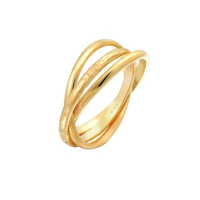 Elli - Basic Wickelring Trend Trinity 925 Silber Ringe 1 ct Damen (59.99 € / 1 ct) Image