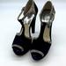 Michael Kors Shoes | Michael Kors T Strap Heels Platforms Shoes | Color: Black/Gray | Size: 8.5