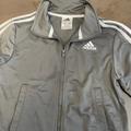 Adidas Jackets & Coats | Full Zip Adidas Light Jacket. Excellent Condition | Color: Gray/White | Size: 8b