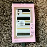 Kate Spade Other | Kate Spade New York Iphone 11 & Iphone Xr Pro Oceanside Stripes Case | Color: Black/Gold | Size: Os