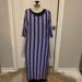 Lularoe Dresses | Lularoe Maxi Dress Nwt | Color: Blue/Pink | Size: 2x