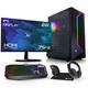 ADMI Gaming PC Package: AMD Ryzen 5600G - 16GB 3200MHz - 1TB SSD - WiFi - Windows 11 - RGB Case - 24" IPS Monitor, Keyboard, Mouse & Headset