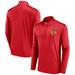 Men's Fanatics Branded Red Chicago Blackhawks Underdog Mindset Quarter-Zip Jacket