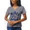 Women's League Collegiate Wear Heathered Gray Colorado School of Mines Orediggers Wordmark Intramural Boyfriend V-Neck T-Shirt