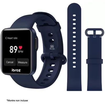 Bracelet IBROZ Xiaomi Mi Watch Lite 18mm bleu