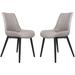 2 Set Modern Accent Chairs with Soft Foam Cushion, Dining Room Chair - 19.3"×17.0"