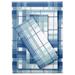 Cotton Flannel Print Sheet Set by BrylaneHome in Soft Blue Plaid (Size FULL)