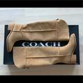 Coach Shoes | Coach Janelle Boot Shearl | Color: Cream/Tan | Size: 9