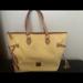 Dooney & Bourke Bags | Dooney & Bourke Db Stripes Tassel O-Ring Shopper Bag | Color: Yellow | Size: Os
