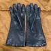 Coach Accessories | Coach Leather Gloves W/ Cashmere Lining | Color: Red | Size: Os