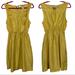 Anthropologie Dresses | Maeve Anthropologie Silk Ruffled Mustard Yellow Sleeveless Pocket Mini Dress M | Color: Yellow | Size: M