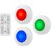 Energizer Battery Operated Color-Changing LED Puck Lights w/ Remote in White | 11.25 H x 0.9 W x 6.25 D in | Wayfair 50014