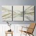 Orren Ellis Watercolor Waves II- Premium Gallery Wrapped Canvas - Ready To Hang Canvas, Solid Wood in Brown | 27 H x 54 W x 1 D in | Wayfair